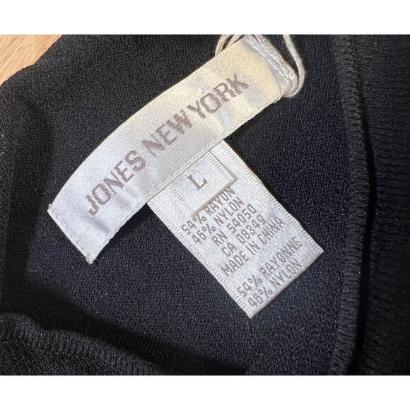 Vtg 90s 00s High Neck Color Block Tank Shell Blouse Top Shirt Sz L Black Whimsy - Picture 3 of 6